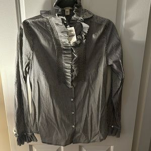 Brand new with tags in j crew blue and white striped blouse
